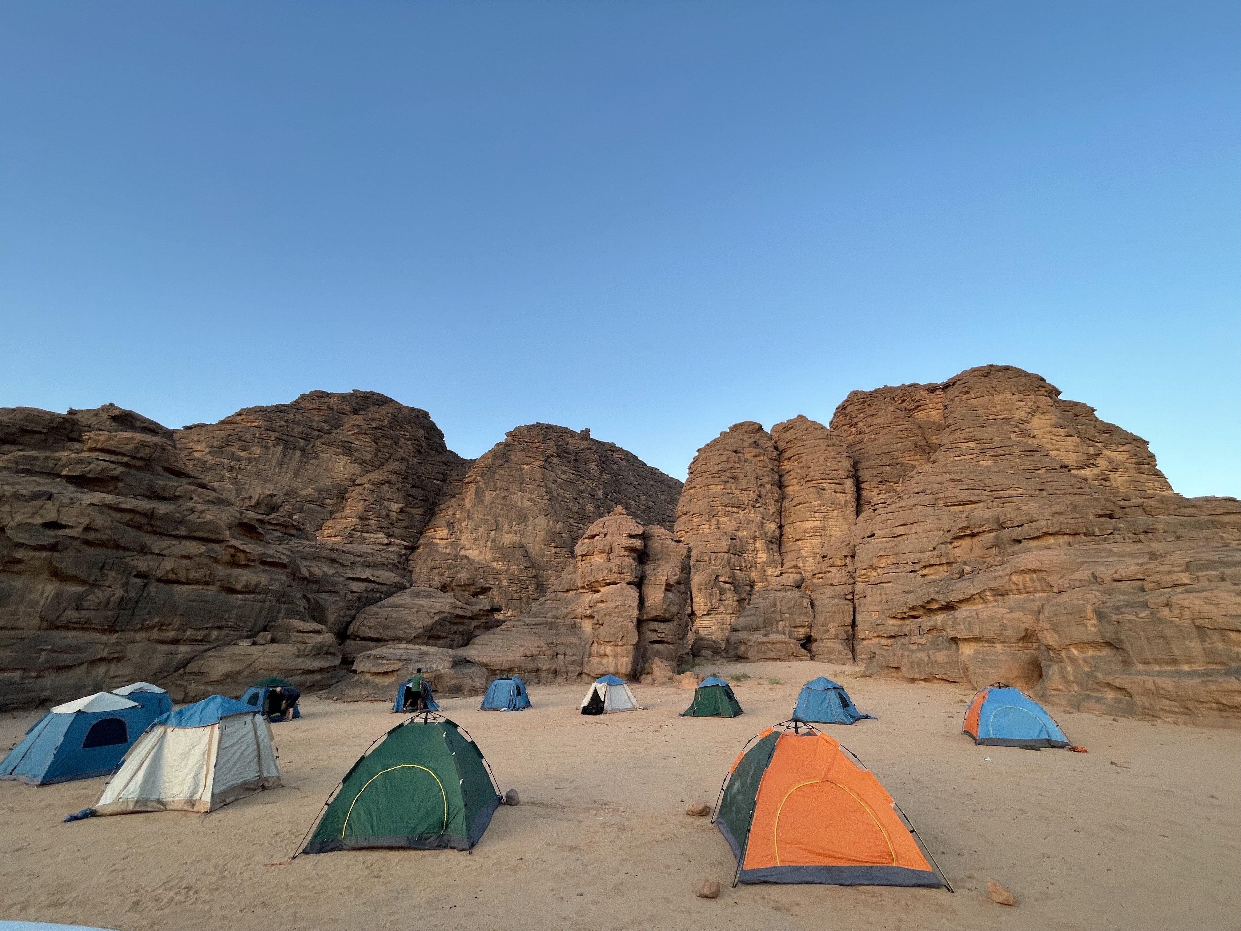 Desert camping